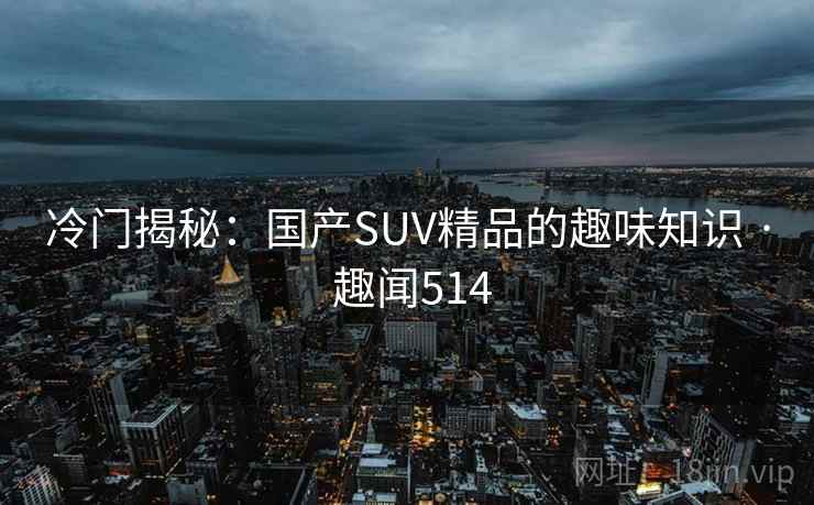 冷门揭秘：国产SUV精品的趣味知识 · 趣闻514